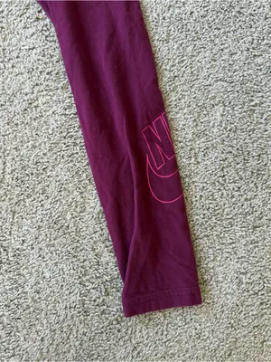 Nike Women's Sportswear Leg-A-See Leggings Deep Pink Purple Size Medium thumbnail 6