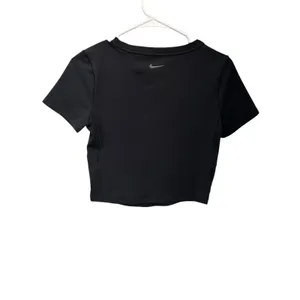 Nike One Fitted Women's Dri-FIT Short-Sleeve Cropped Top Black Size M NWT thumbnail 7