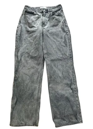 Abercrombie and Fitch curve love the loose high rise black jeans size 27 thumbnail 1