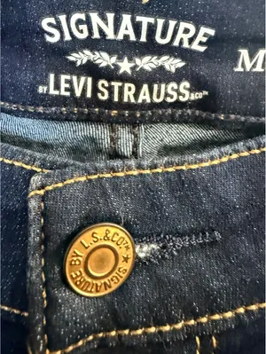 Levi Strauss Signature Modern Boot Cut Jeans Women’s 12L W31 L34 Dark Stretch thumbnail 3