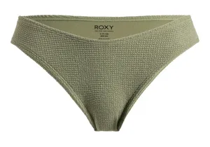Roxy Essaouira Oil Green Textured High Leg Bikini Bottom L NWT Low Rise Beach thumbnail 1