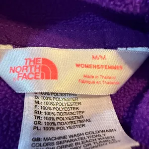 The North Face Purple Zip Hoodie Jacket Womens M‎ Fleece Lined thumbnail 3