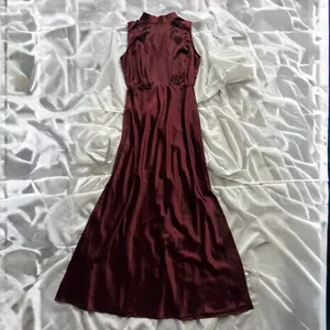 Lulus Classic Elegance Satin Maxi Dress thumbnail 5