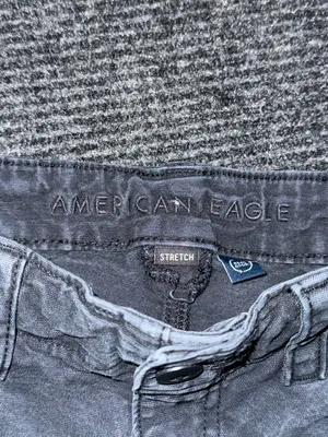 American Eagle Women's Cargo Pants Washed Black Size 00 Regular Stretch Utility thumbnail 6