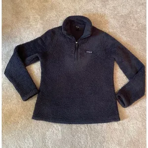 Patagonia Los Gatos Fleece Pullover Jacket Smolder Blue Womens Size Medium thumbnail 1