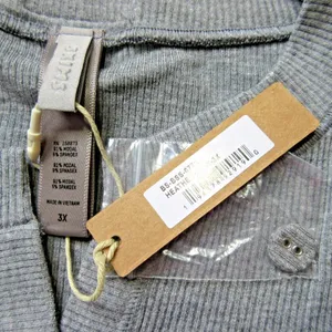 NWT Skims Soft Lounge Ribbed Stretch Jersey Playsuit in Gray L/S Romper 3X thumbnail 3