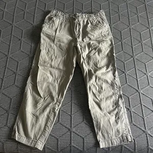 Women’s Size S Dark Grey Thin Cargo Pants with Drawstring Waistband thumbnail 1