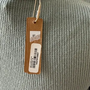 SKIMS Sage Long Sleeve Tee Side Small Cotton Blend Ribbed in Mineral thumbnail 4