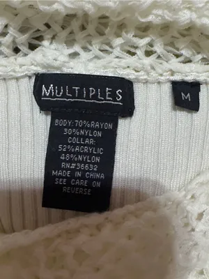 Y2K Off-Shoulder Fringe Knit Sweater - Ivory thumbnail 7