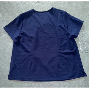 FIGS Women's Technical Collection Scrub Top Blue Short Sleeve Pocket Sz 4XL thumbnail 5