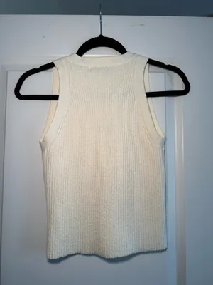 Miou Muse Boutique Knit Tank White thumbnail 5