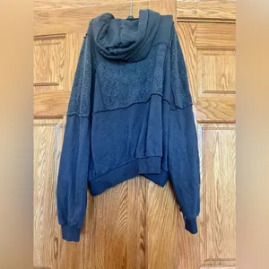 Aerie - Sherpa Patchwork Oversized Hoodie Pullover thumbnail 6