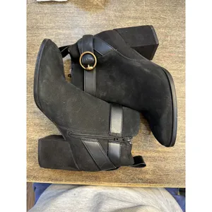 Vionic Tenley Black Ankle Boots Soze 5 Mid Shaft Water Repellant New thumbnail 4