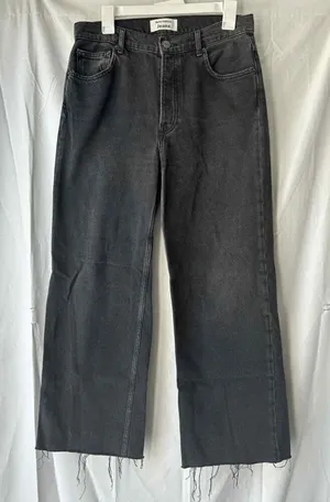 Reformation Jeans Cynthia High Rise Straight Leg Crop Jean in Monterey Size 29 thumbnail 1