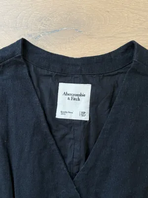 Abercrombie Black Linen Dress thumbnail 3