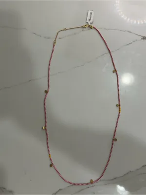 Madewell Beaded Long Station Necklace thumbnail 3