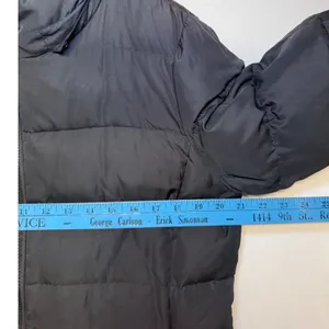 Lands End‎ Black Down Puffer Coat Womens Medium 10-12 Quilted Long Winter Jacket thumbnail 7
