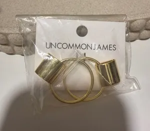 Uncommon James Gold Hoop Earrings with Bar Cuff thumbnail 1