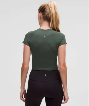 Lululemon Swiftly Tech Cropped Short Sleeve 2.0 thumbnail 2