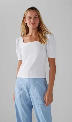 Club Monaco Puff Sleeve Top thumbnail 1