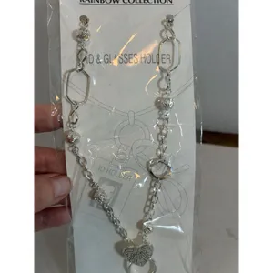 Angel Design ID Badge Holder Necklace Glasses Chain Silver Tone Lanyard 14” NIP thumbnail 10