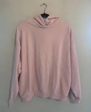 Lazy Sunday by Cali 1850 Oversized Fleece Hoodie with Side Pockets Pink XL thumbnail 2