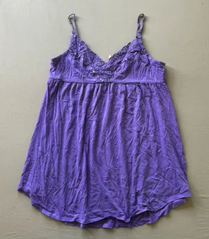 Y2K Era Victoria’s Secret Eyelet Trim Babydoll Nightgown thumbnail 1