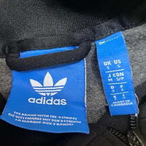 Adidas Women's Black Striped Full Zip Long Sleeve Track Bomber Jacket Size S thumbnail 4