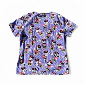Disney Minnie Mouse Light Purple Scrub Top thumbnail 2