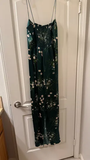 Reformation Floral Frankie Silk Maxi Dress thumbnail 4