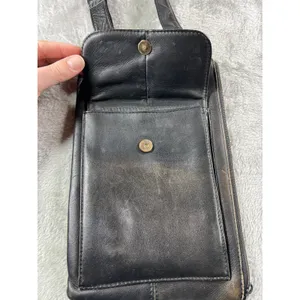 Hobo Vintage Y2K Black Leather Crossbody Bag Soft Slouchy Small Purse thumbnail 4