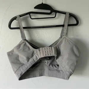 Kindred Bravely Sublime Hands-Free Pumping Nursing Bra Grey Large Busty E-H Cups thumbnail 7