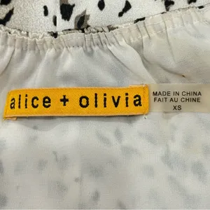 Alice + Olivia Russell Safari Silk Mini Slip Dress XS Animal Print Cocktail Chic thumbnail 8