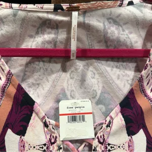Free People Pick a Place Bodysuit – Size XS – NWT – Paisley Lace-Up Statement thumbnail 3