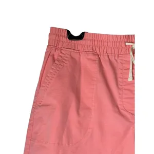 Talbots Shorts Women Large Pink Elastic Waist Drawstring Cotton Blend Preppy thumbnail 4