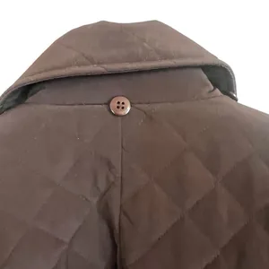 Espirit NWT Women's Brown Quilted Parka Jacket Size XL thumbnail 5