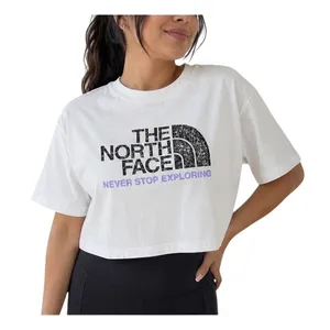 The North Face White Half Dome Cropped Boxy Tee Women’s Small thumbnail 1