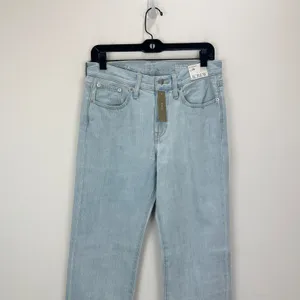 J.Crew Mid Rise Straight Jean Montauk Wash Light Blue Full Length US 26 NWT thumbnail 6