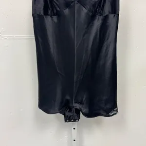 Victoria's Secret Very Sexy Black Satin Lace Trim‎ Bodysuit Small 507344-0408 thumbnail 4