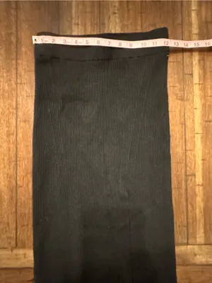 Abercrombie & Fitch woman’s black ribbed skirt size XS thumbnail 7
