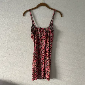 Pink & Black Animal Print Nightie Loungewear thumbnail 2