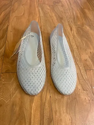 Zara Light blue Mesh Slip-On jelly ballet Flats Sz 9 thumbnail 3