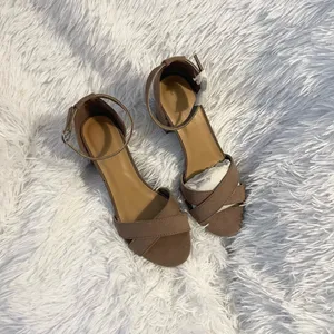 Bamboo Cute minimalistic ankle strap heeled sandals thumbnail 5
