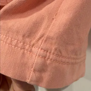 Pilcro Soft Pink Cropped‎ Boxy Short-Sleeve Top twill denim small thumbnail 6