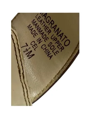 Vintage: Anne Klein 𖧷 Chunky Wood Heel Mules Sandals 𖧷 Brown Leather 𖧷 7.5M thumbnail 13