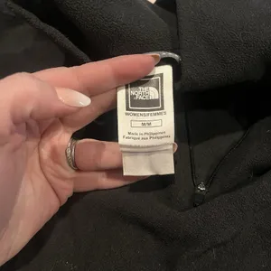 The North Face 1/4 Zip Pullover Fleece Sweatshirt Women's Medium Black thumbnail 5