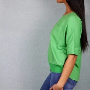Ann Taylor‎ Chiffon Pocket Cuffed Sleeves Blouse thumbnail 6