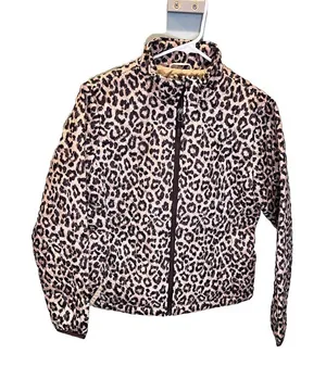 Land's End Cheeta Print Quilted Jacket Primaloft‎ Size Small thumbnail 1