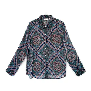 Chico’s Mosaic Print Resort Button Front Blouse thumbnail 2