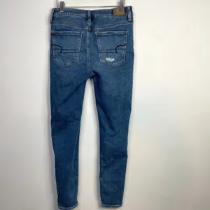 American Eagle Hi Rise Jeggings Distressed Thrashed Skinny Ankle Jeans womens 8 thumbnail 7